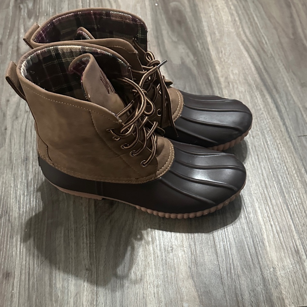 MSR Women's Brown and Black Ankle Boots - Picture 4 of 11